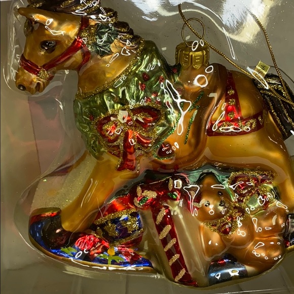 Fitz and Floyd Vintage Rocking Horse Ornament - Picture 2 of 7